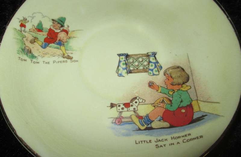 Home Decor- BOVEY POTTERY CO. LTD Nursery Rhymes Saucer-England