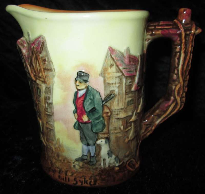 Home Decor-Kitchen Ware-Royal Doulton Bill Sykes from Oliver Twist Jug D6396
