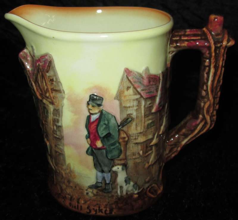 Home Decor-Kitchen Ware-Royal Doulton Bill Sykes from Oliver Twist Jug D6396