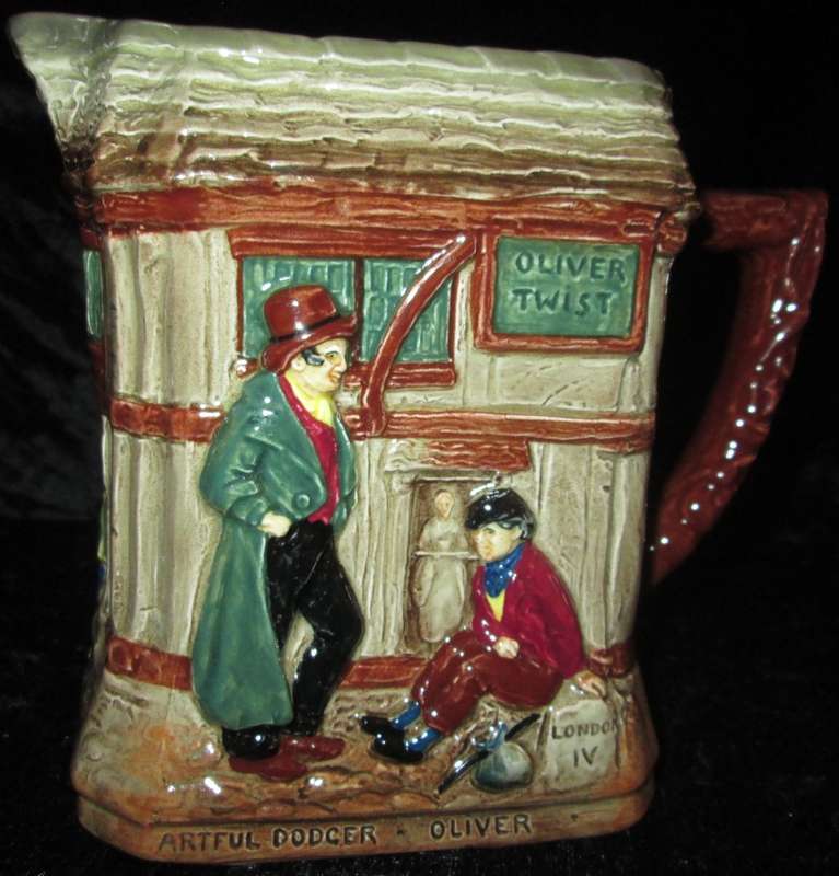 Home Decor-Kitchen Ware-Royal Doulton `Oliver Twist` Jug `22`
