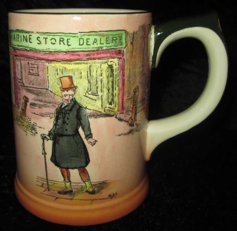 Home Decor-Kitchen Ware-Royal Doulton Dickens Ware `Mr. Micawber ` D6327 Mug