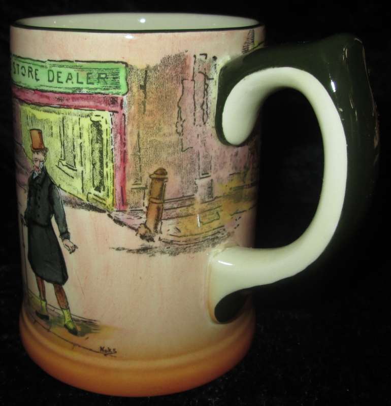 Home Decor-Kitchen Ware-Royal Doulton Dickens Ware `Mr. Micawber ` D6327 Mug