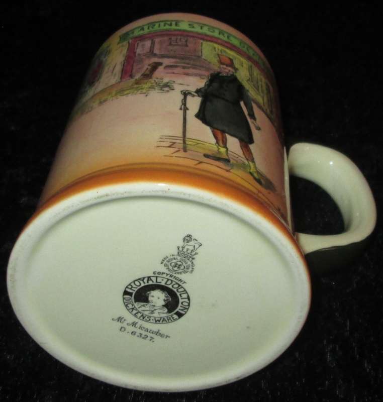 Home Decor-Kitchen Ware-Royal Doulton Dickens Ware `Mr. Micawber ` D6327 Mug