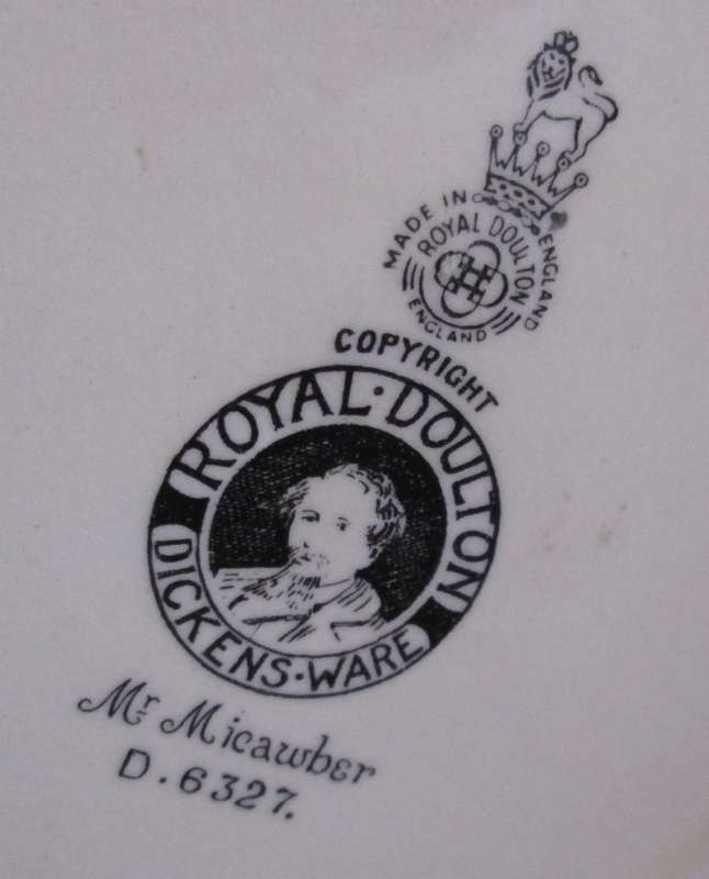 Home Decor-Kitchen Ware-Royal Doulton Dickens Ware `Mr. Micawber ` D6327 Mug
