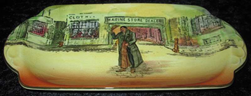 Home Decor-Kitchen Ware-Royal Doulton Dickens Ware `Mr. Squeers` D5175 Sandwich tray