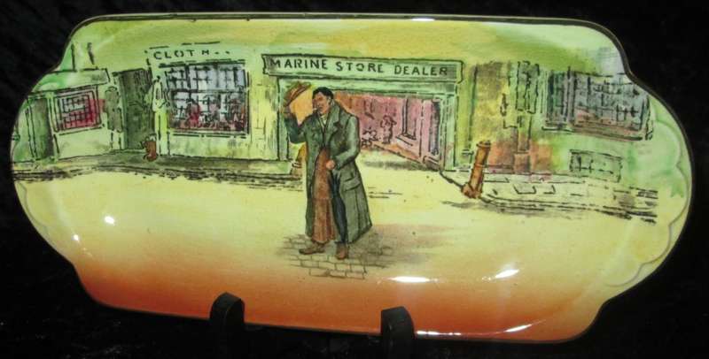 Home Decor-Kitchen Ware-Royal Doulton Dickens Ware `Mr. Squeers` D5175 Sandwich tray