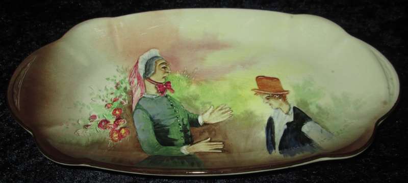 Home Decor-Kitchen Ware-Royal Doulton Dish D5833 David Copperfield and HIs Aunt