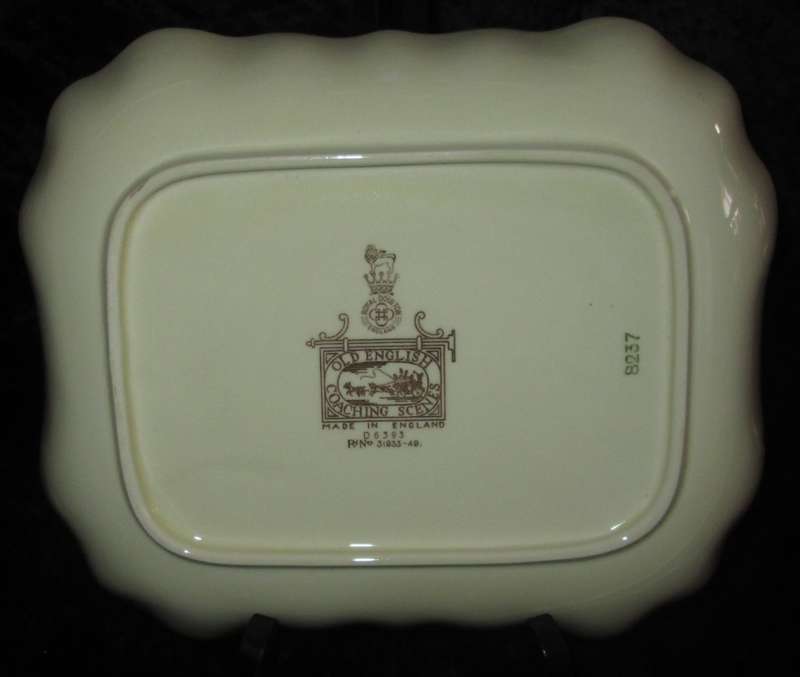 Home Decor-Kitchen Ware-Royal Doulton Old English Coaching Scenes Dish D6393