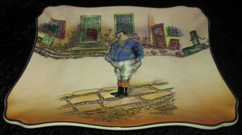 Home Decor-Kitchen Ware-Royal Doulton Dickens Ware `The Fat Boy`D6327/7979 Dish
