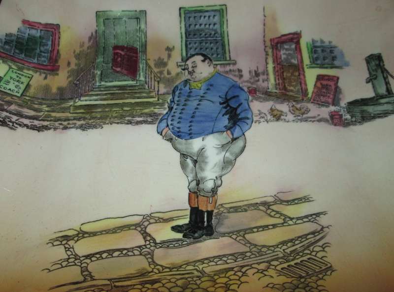 Home Decor-Kitchen Ware-Royal Doulton Dickens Ware `The Fat Boy`D6327/7979 Dish