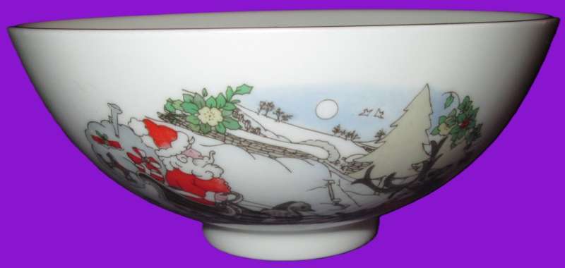 Home Decor-Kitchen Ware-1990 Royal Doulton Bowl in A Box-Sleighride Bone China H5166