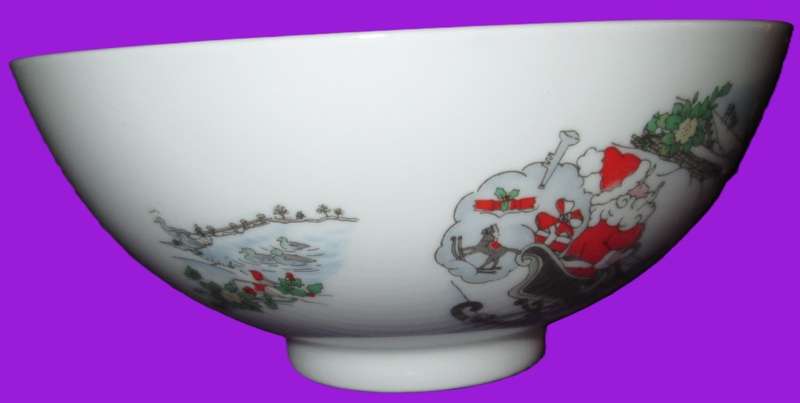 Home Decor-Kitchen Ware-1990 Royal Doulton Bowl in A Box-Sleighride Bone China H5166