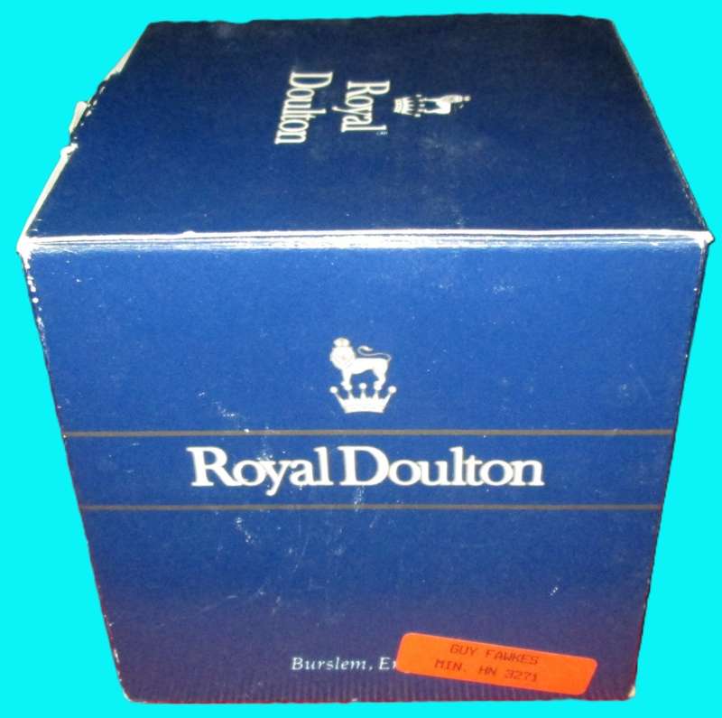 1988 Miniature Royal Doulton Figurine in Box-Guy Fawkes HN3271-Hand Made and Hand Decorated.
