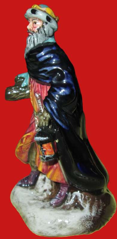 1988 Miniature Royal Doulton Figurine in Box-Good King Wenceslas HN3262-Hand Made and Hand Decorated