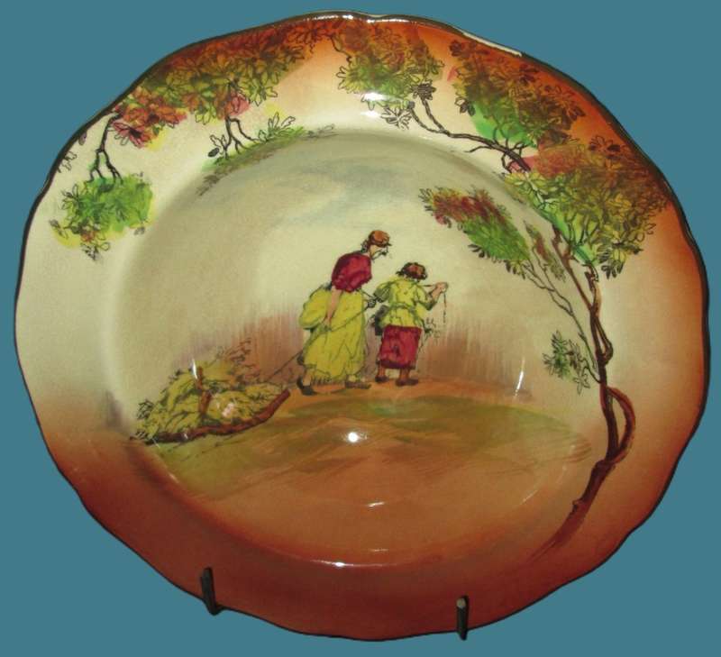 Home Decor-Wall Decor-Royal Doulton Small Bowl-The Gleaners Scenes 1930`s