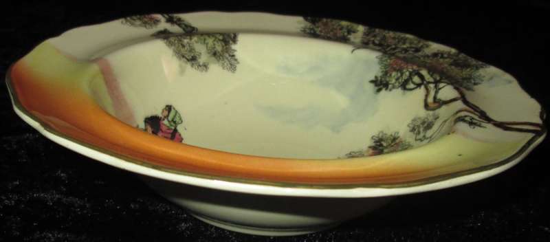 Home Decor-Wall Decor-Royal Doulton Small Bowl-The Gleaners Scenes D6123 1930`s