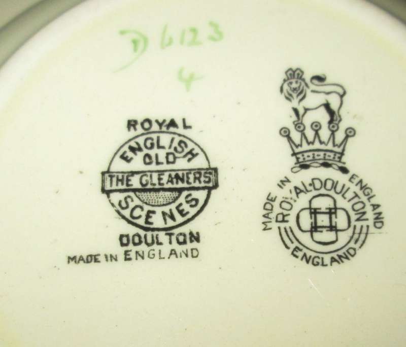 Home Decor-Wall Decor-Royal Doulton Small Bowl-The Gleaners Scenes D6123 1930`s