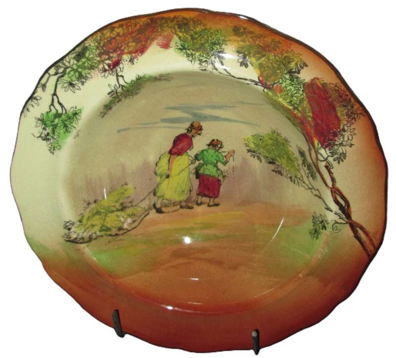 Home Decor-Wall Decor-Royal Doulton Small Bowl-The Gleaners Scenes 1930`s
