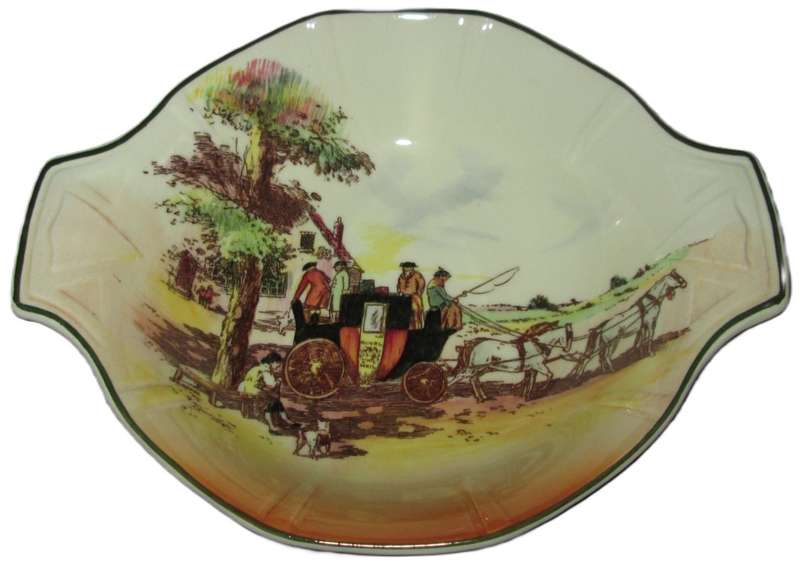 Home Decor-Wall Decor-Royal Doulton Small Bowl-Old English Coaching Scenes D 6393