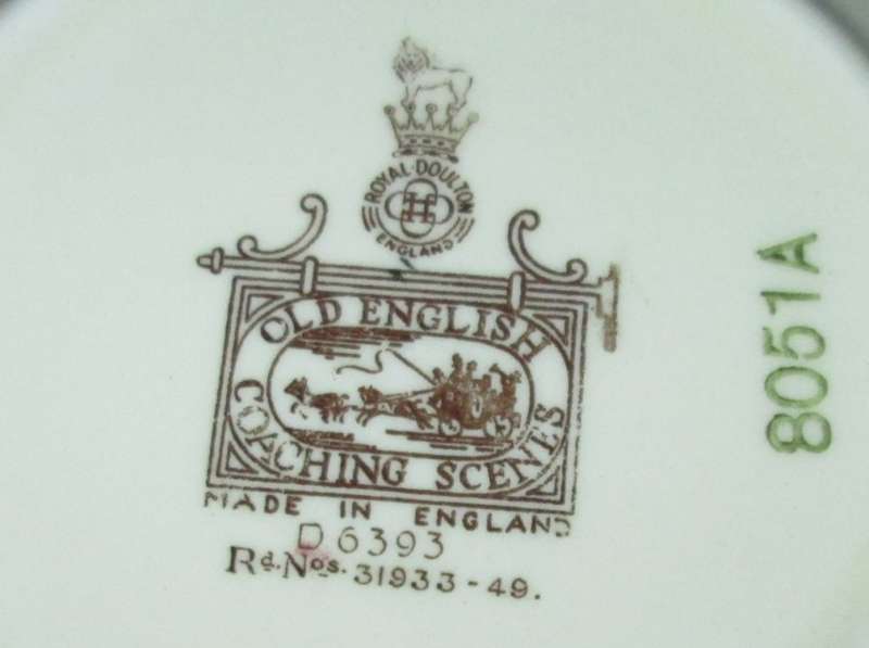 Home Decor-Wall Decor-Royal Doulton Small Bowl-Old English Coaching Scenes D 6393
