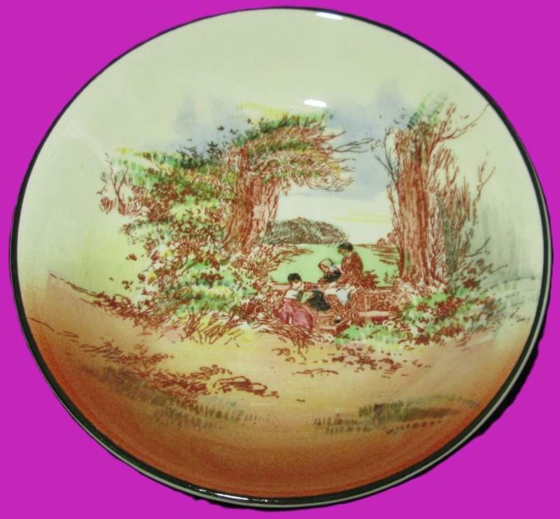 Home Decor-Wall Decor-Royal Doulton Small Bowl-Rustic England D5297