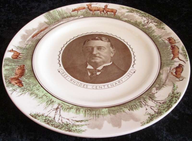 Wall Decor-Royal Doulton Plate-`Rhodes Centenary 1853-1953` D6380