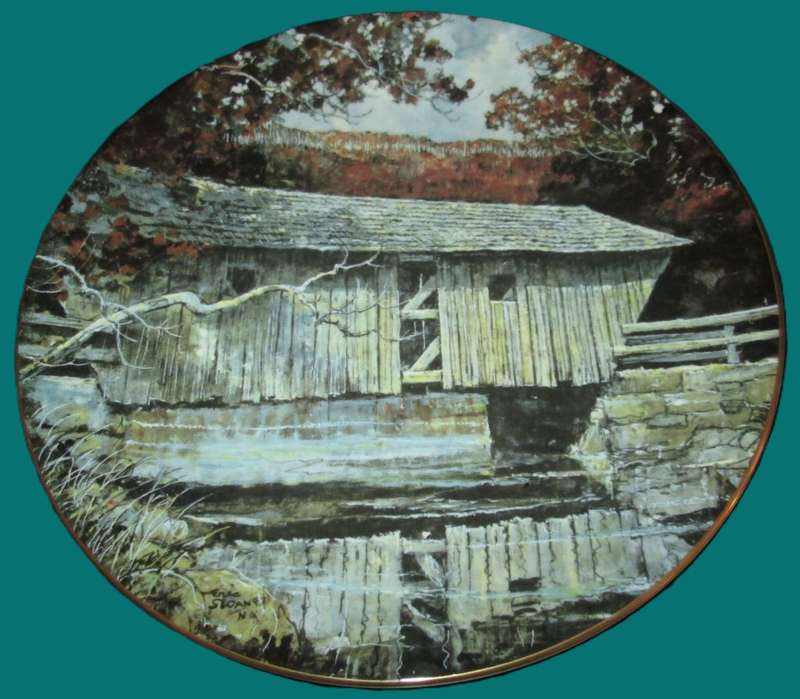 Wall Decor-Royal Doulton Plate-`Lovejoy Bridge` limited edition No 6751 out of 15000