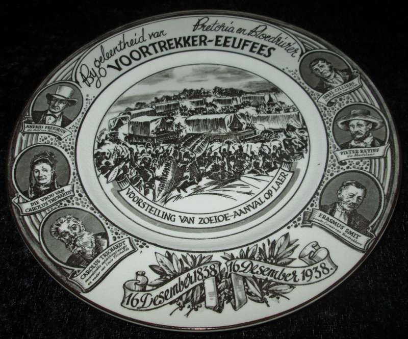 Wall Decor-Royal Doulton Commemorative Plate-`Voortrekker Eeufees` 16Dec 1838-16Dec 1938