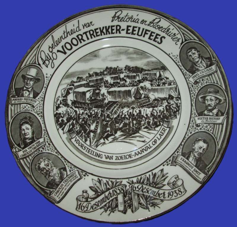 Wall Decor-Royal Doulton Commemorative Plate-`Voortrekker Eeufees` 16Dec 1838-16Dec 1938