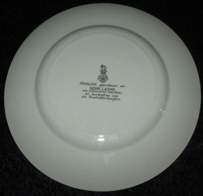 Wall Decor-Royal Doulton Commemorative Plate-`Voortrekker Eeufees` 16Dec 1838-16Dec 1938