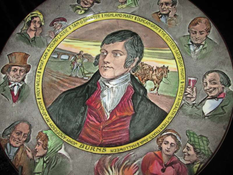 Wall Decor-Royal Doulton Plate-BURNS-The Cotters Saturday Night D6344