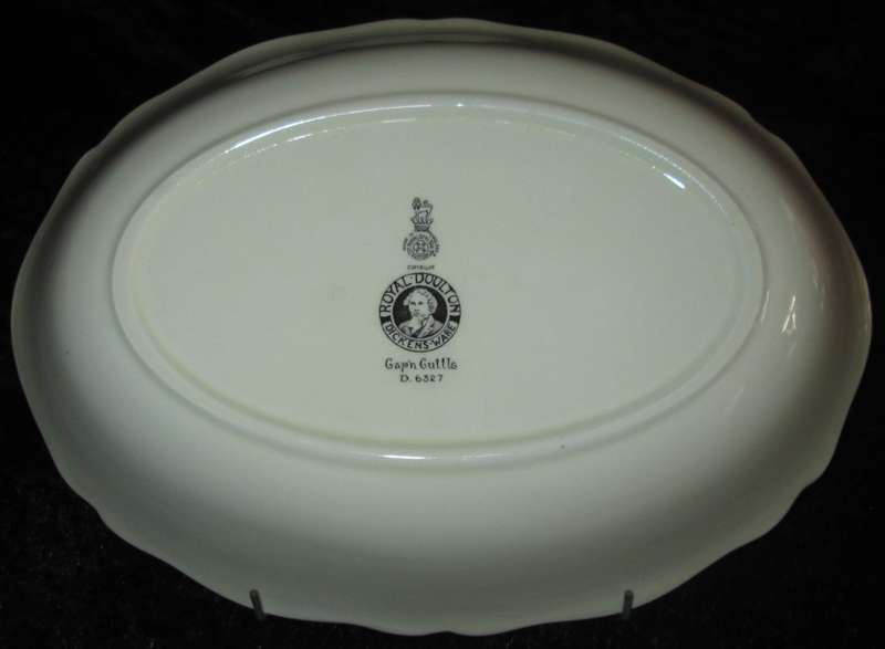 Wall Decor-Royal Doulton Bowl-Dickens Ware Cap`n Cuttle D6327 27cm long