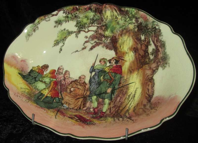 Wall Decor-Royal Doulton Bowl-Under the Greenwood Tree D6341 27cm long