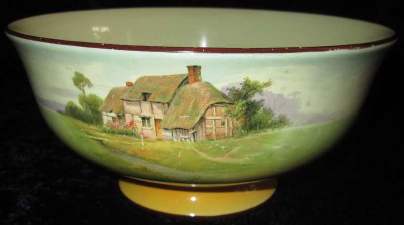 Kitchen Ware-Royal Doulton Footed Bowl-Farmhouse Scenery