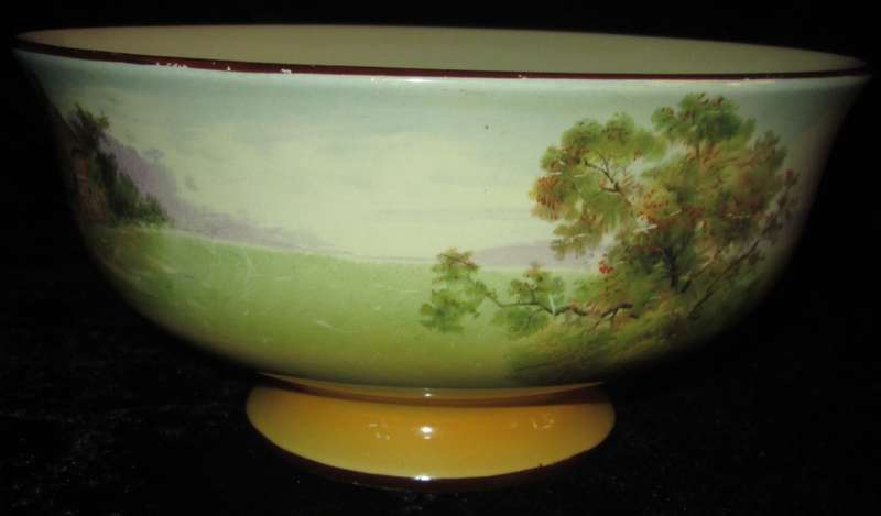 Kitchen Ware-Royal Doulton Footed Bowl-Farmhouse Scenery