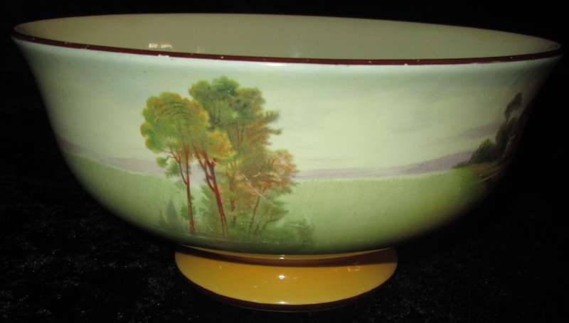 Kitchen Ware-Royal Doulton Footed Bowl-Farmhouse Scenery