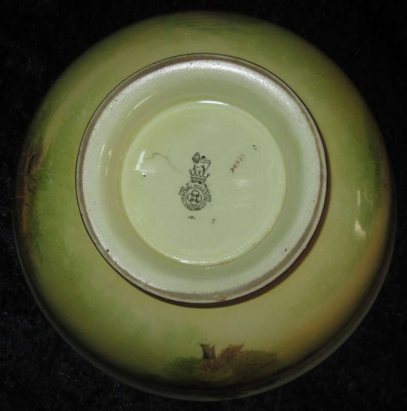 Kitchen Ware-Royal Doulton Footed Bowl-Farmhouse Scenery