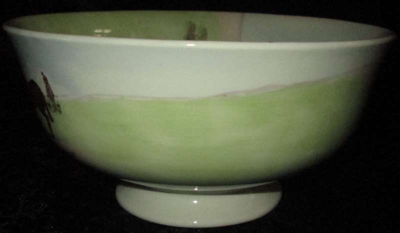 Kitchen Ware-Royal Doulton Bowl-Posts and Rails D6326 The Fox Hunt