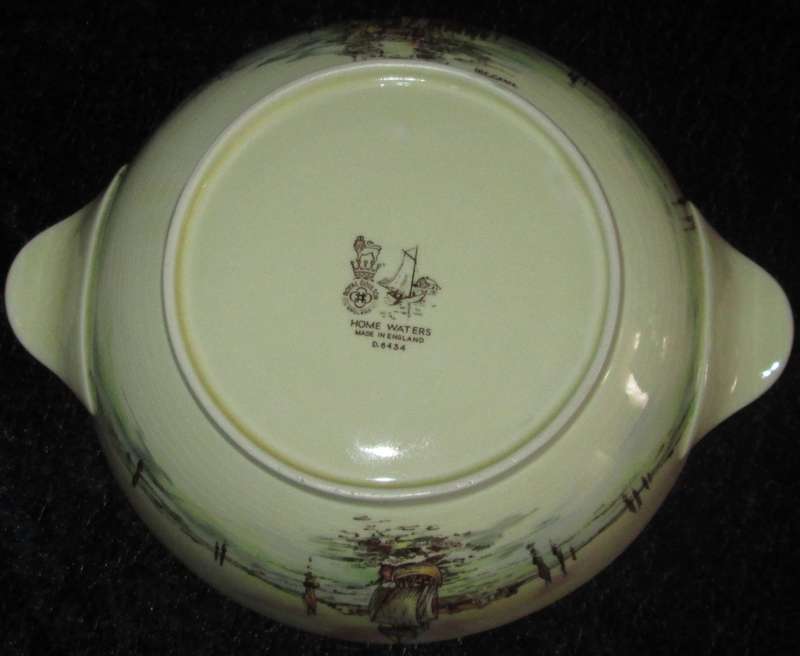 Kitchen Ware-Royal Doulton Bowl with tab handles-Home Waters D6434