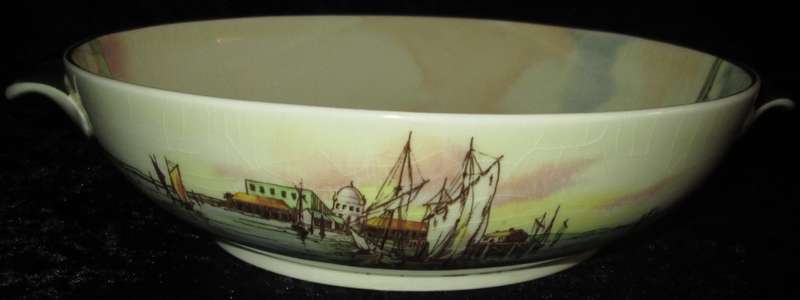 Kitchen Ware-Royal Doulton Bowl with tab handles-Home Waters D6434