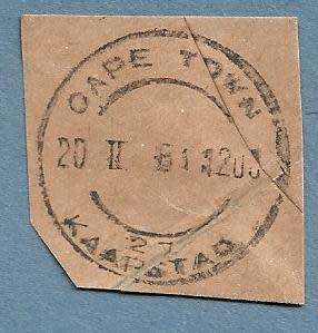 1961-Cape Town Cancel/Postmark/Post Mark