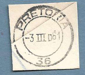 1961-Pretoria 36 Cancel/Postmark/Post Mark