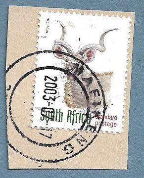 2003-Mafikeng Cancel/Postmark/Post Mark