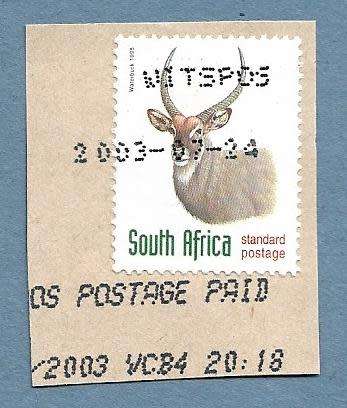 2003-Witspos Cancel/Postmark/Post Mark
