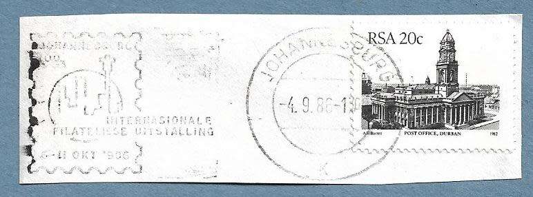 1986-Johannesburg Cancel/Postmark/Post Mark