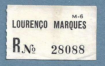 Registration Label-Lourenco Marques R 28088