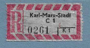 Registration Label-Karl-Marx-Stadt c1-R 0261