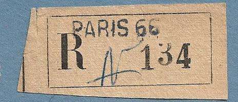 Registration Label-Paris 66-R 134