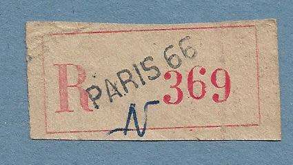 Registration Label-Paris 66-R 369