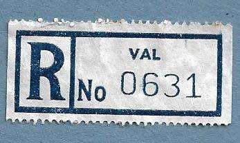 Registration Label-Val-R 0631
